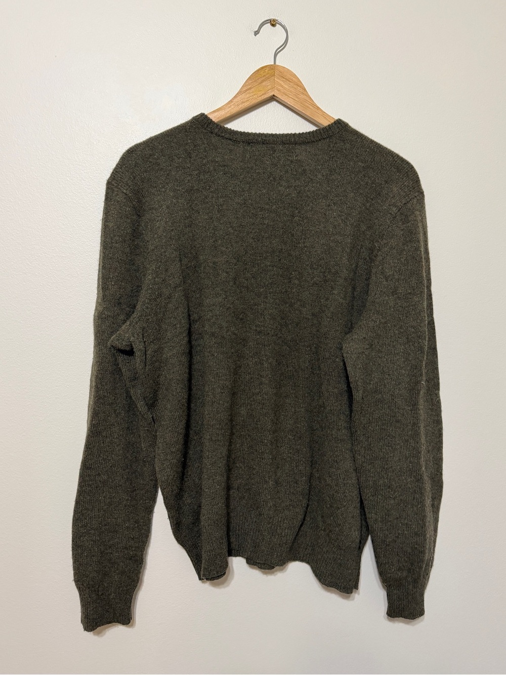 Ralph Lauren Oversized Vintage Wool Sweater Size Medium or Large Green - Picture 6 of 8